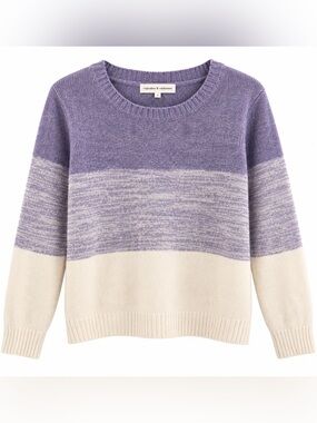 Cupcakes & Cashmere Ombré Colorblock Crewneck Sweater – Size M